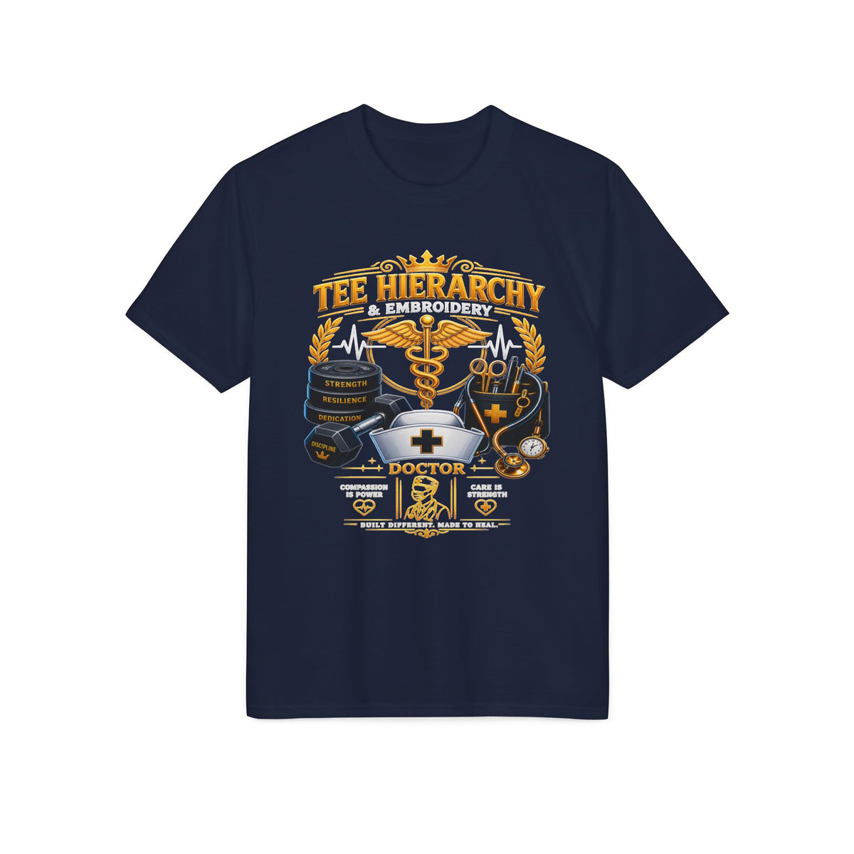 Doctor Life T-Shirt — Medical Caduceus & Stethoscope Tribute Tee