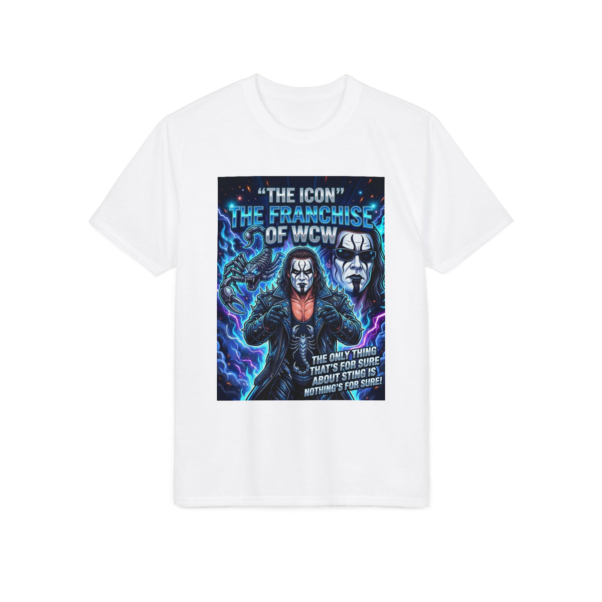 Wrestling Legend Graphic T-Shirt — "The Icon, The Franchise of WCW" Design