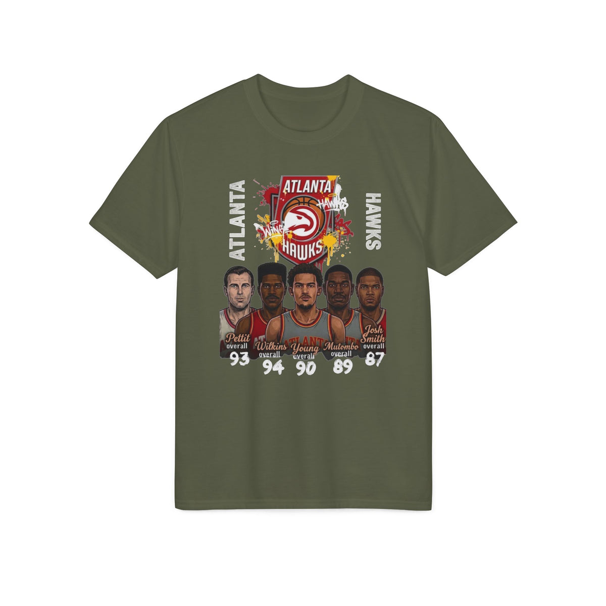 Atlanta Hawks Basketball Team Graphic T-Shirt