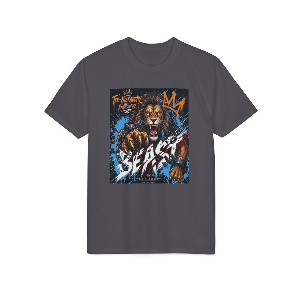 Beast King Lion Graphic T-Shirt — "Beast" Athletic Performance Tee
