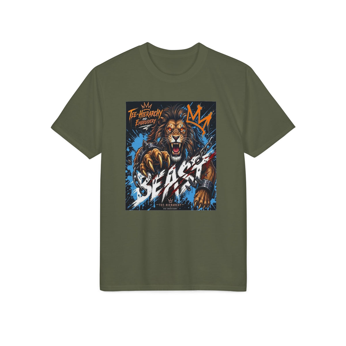 Beast King Lion Graphic T-Shirt — "Beast" Athletic Performance Tee