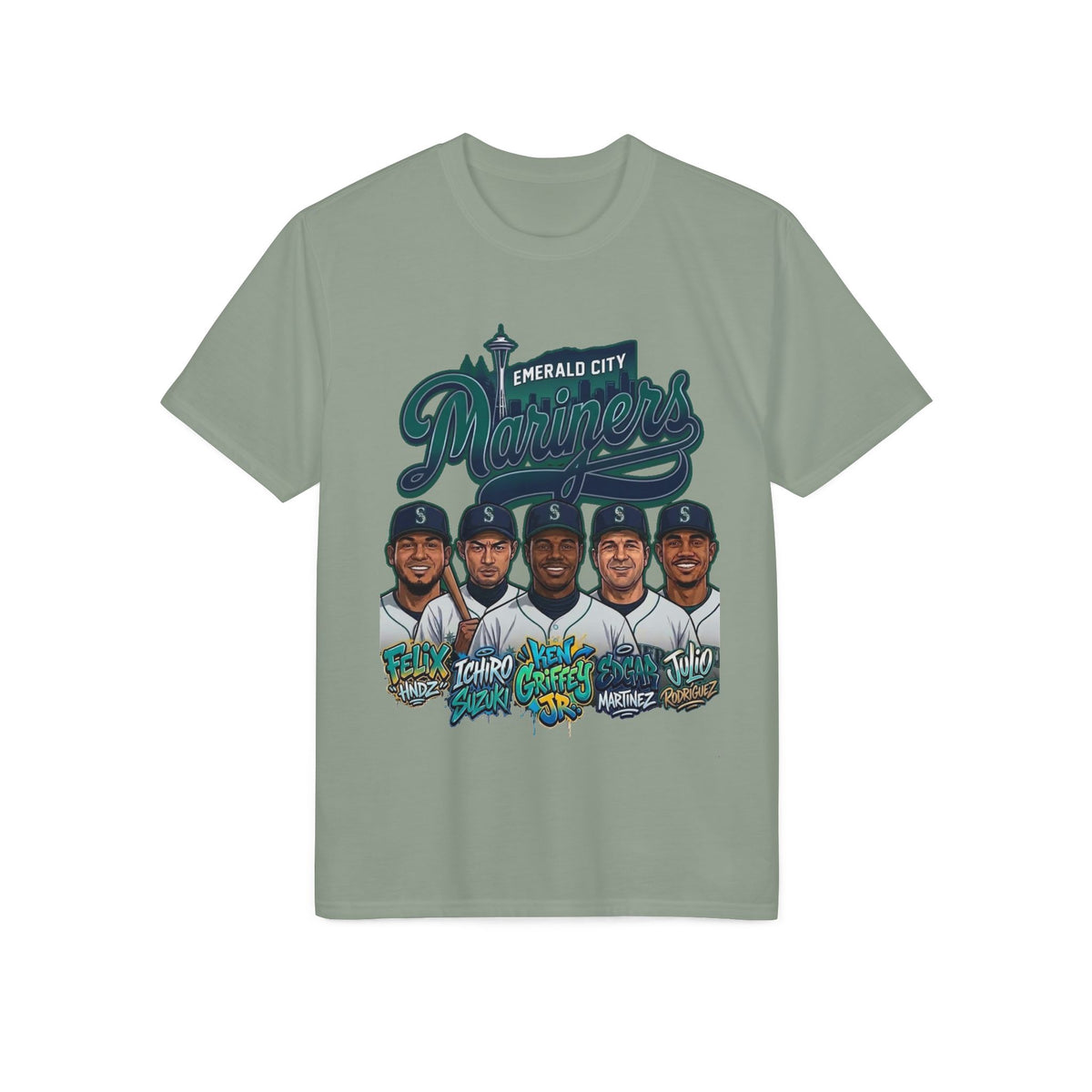 Caricature Team T-Shirt —baseball Fan Tee