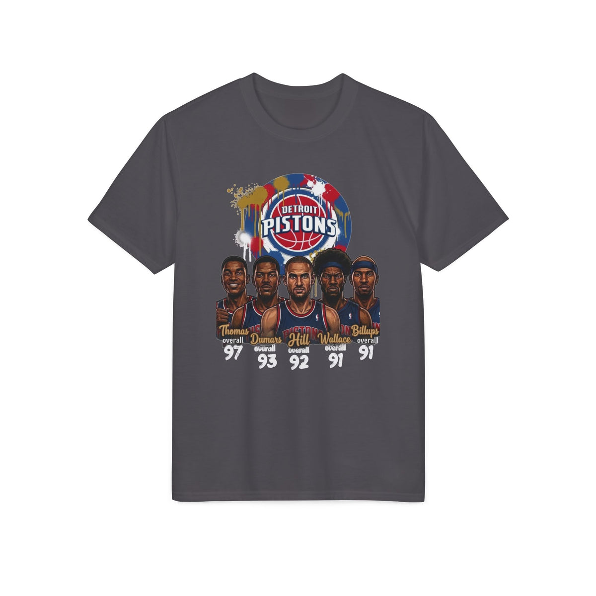 Detroit Pistons Legends T-Shirt — Retro Bad Boys Era Basketball Tee