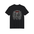 Skull Ribcage Tee — "Might Look Calm but I’m Destroyed Inside" Graphic T-Shirt