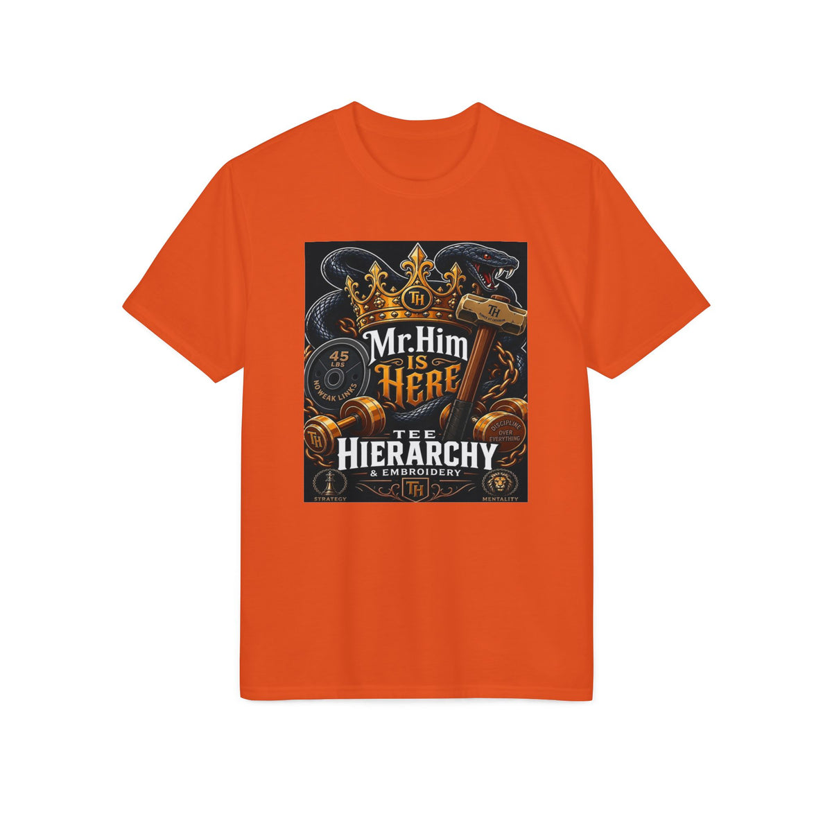 Mr. Him Is Here Tee — Vintage Crown & Hammer Graphic T-Shirt for Men