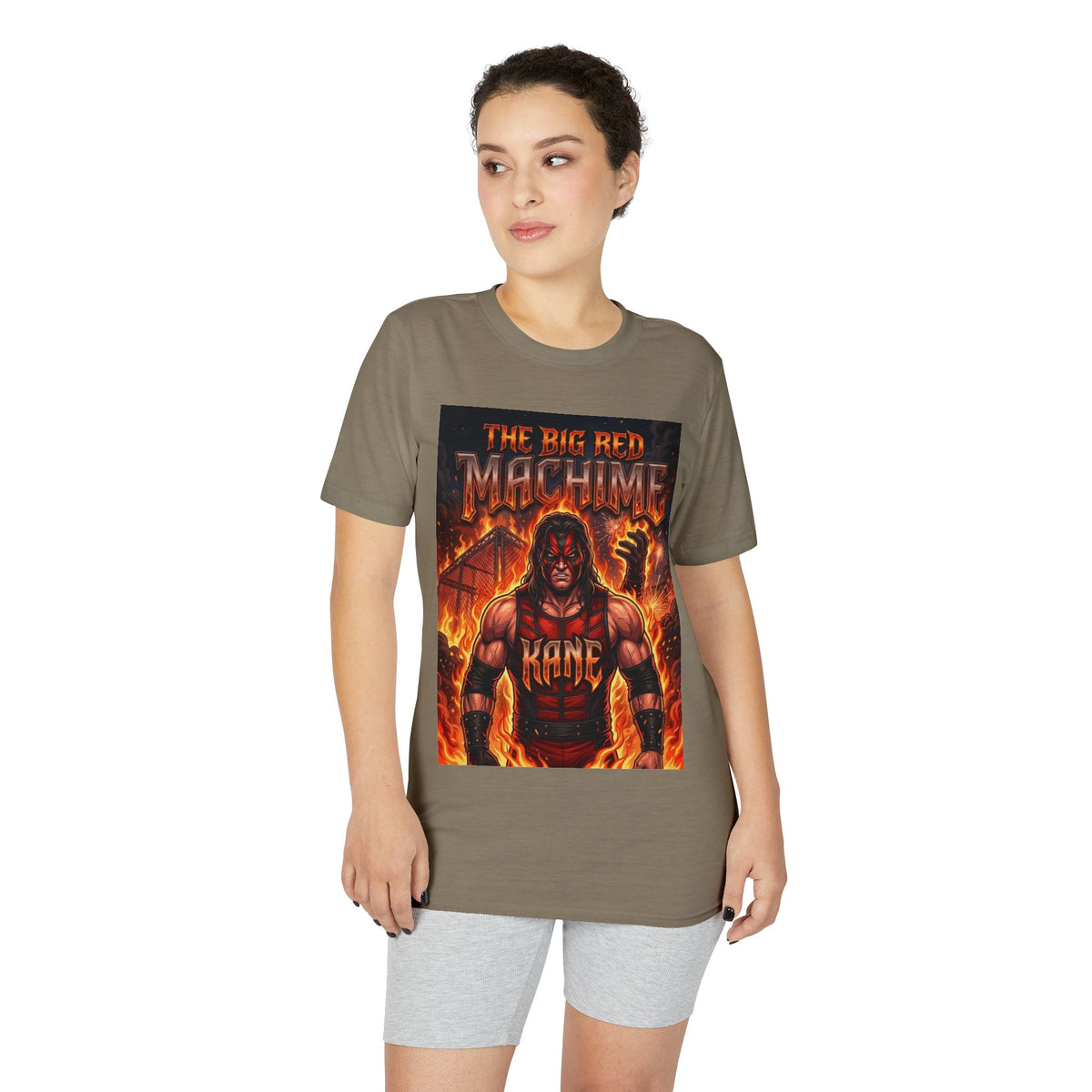 Red Machine" Wrestling Graphic T-Shirt
