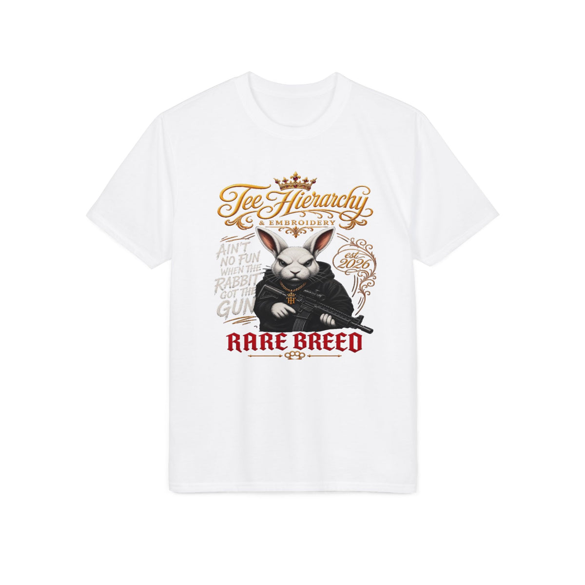 Rare Breed Rabbit Graphic T-Shirt — 'Tee Hierarchy' Streetwear Tee