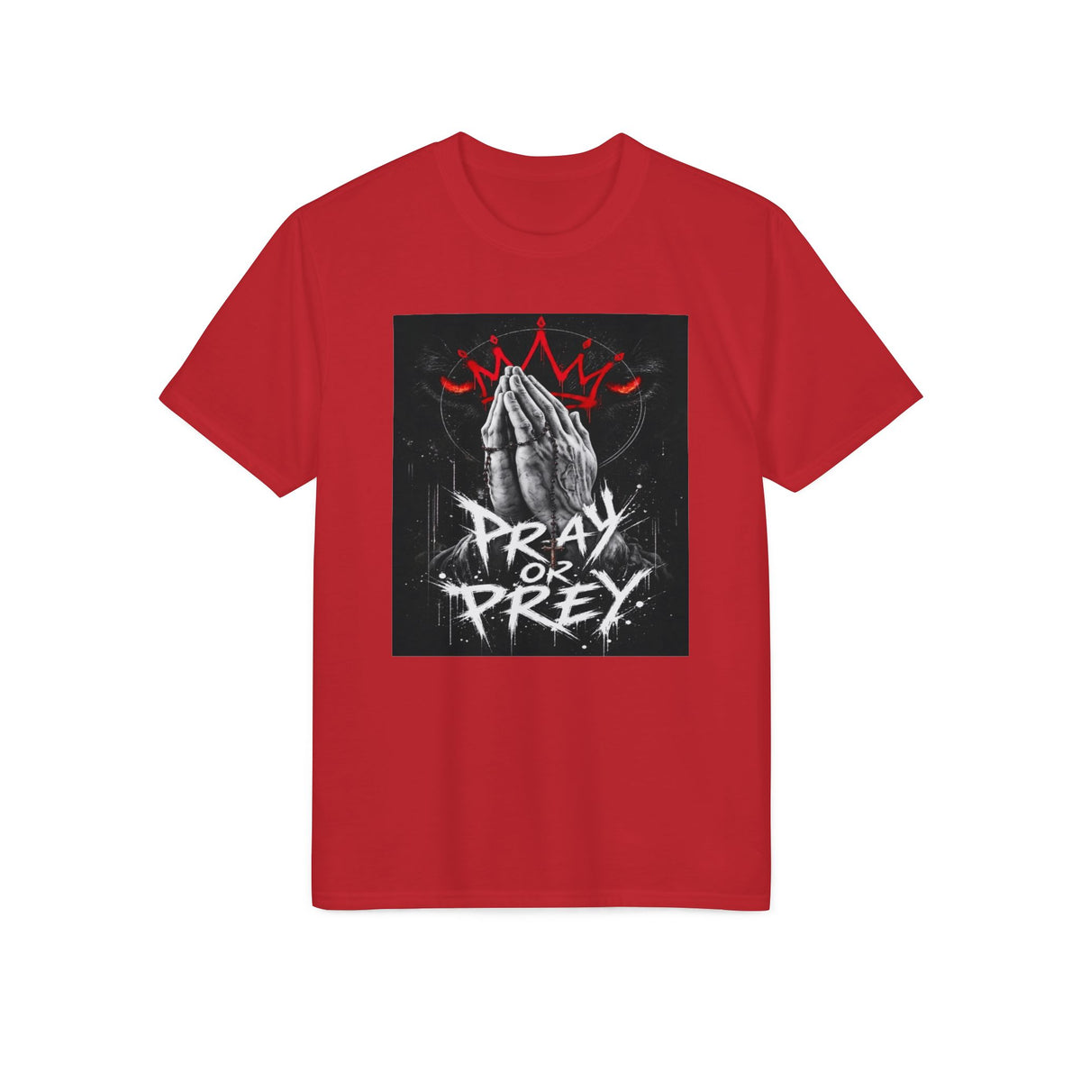 Pray or Prey Graphic T-Shirt — Praying Hands Streetwear Tee