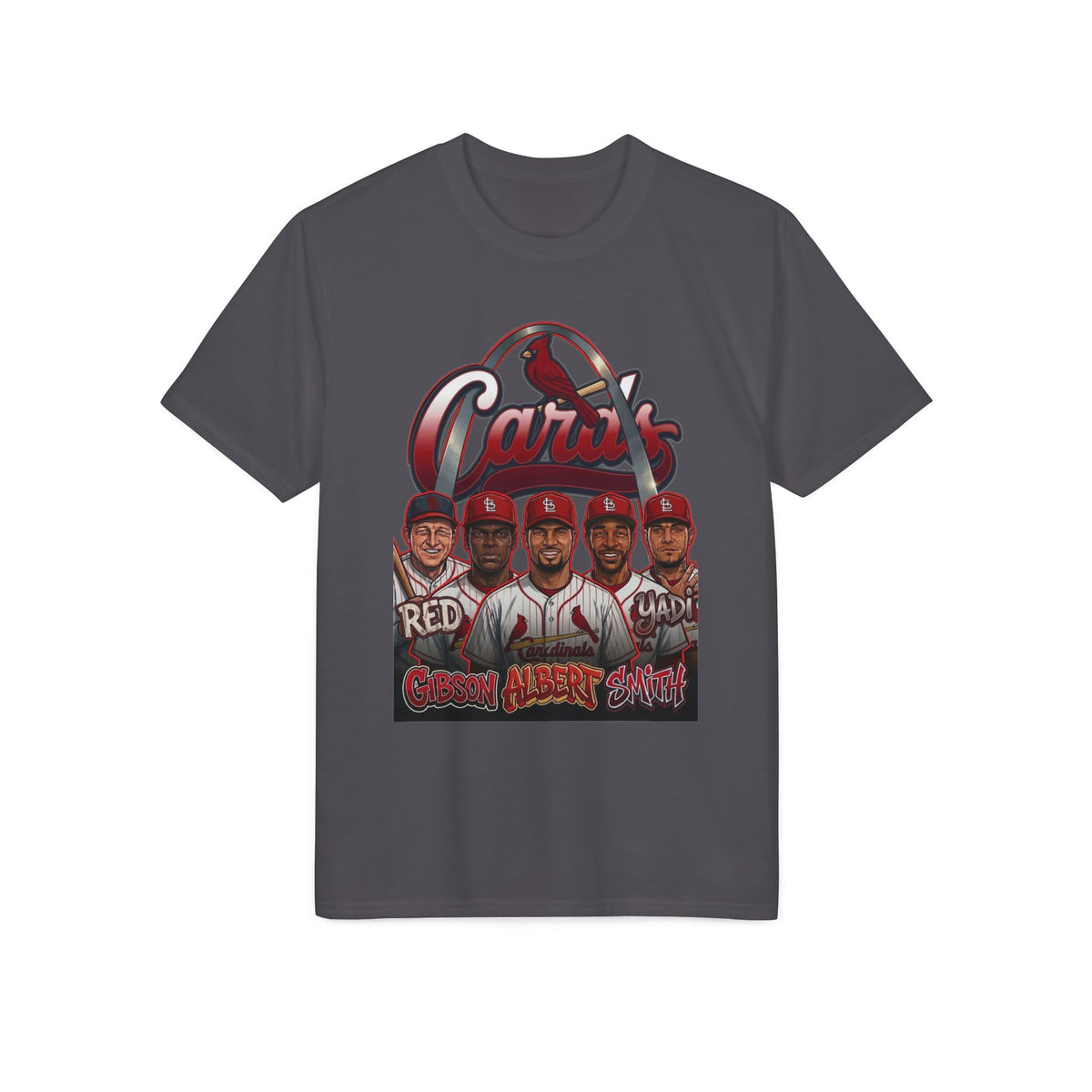 Cardinals Team Portrait Performance T-Shirt — Grand Avenue Squad Graphic