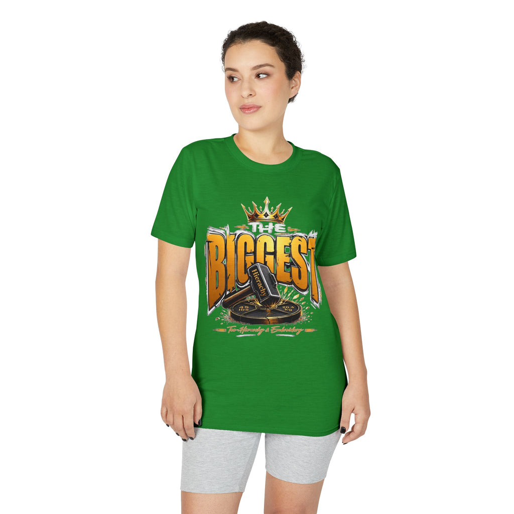 Biggest DJ Turntable Graphic T-Shirt — 'BIGGEST' Crowned Record Player Tee