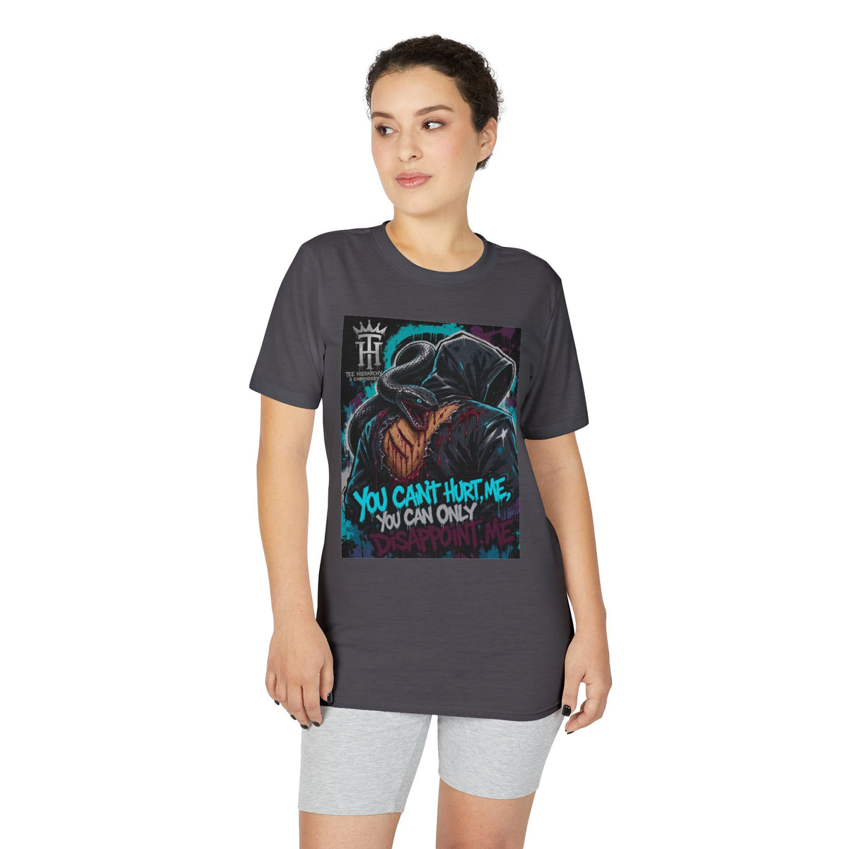 You Can’t Hurt Me Graphic T-Shirt — Hooded Figure Streetwear Tee