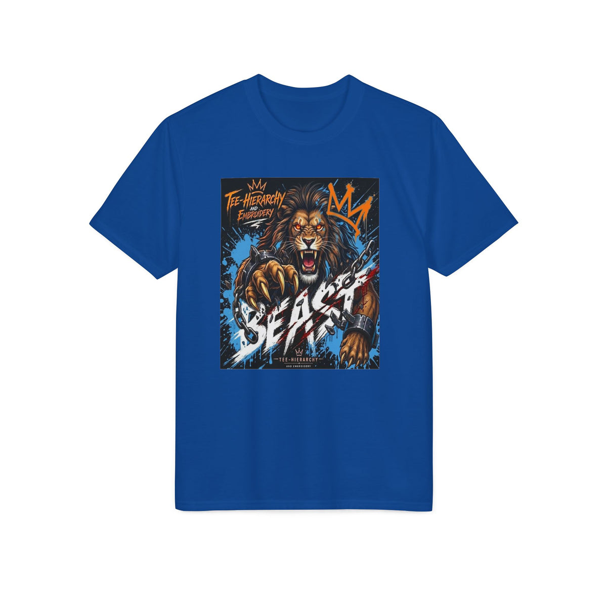 Beast King Lion Graphic T-Shirt — "Beast" Athletic Performance Tee