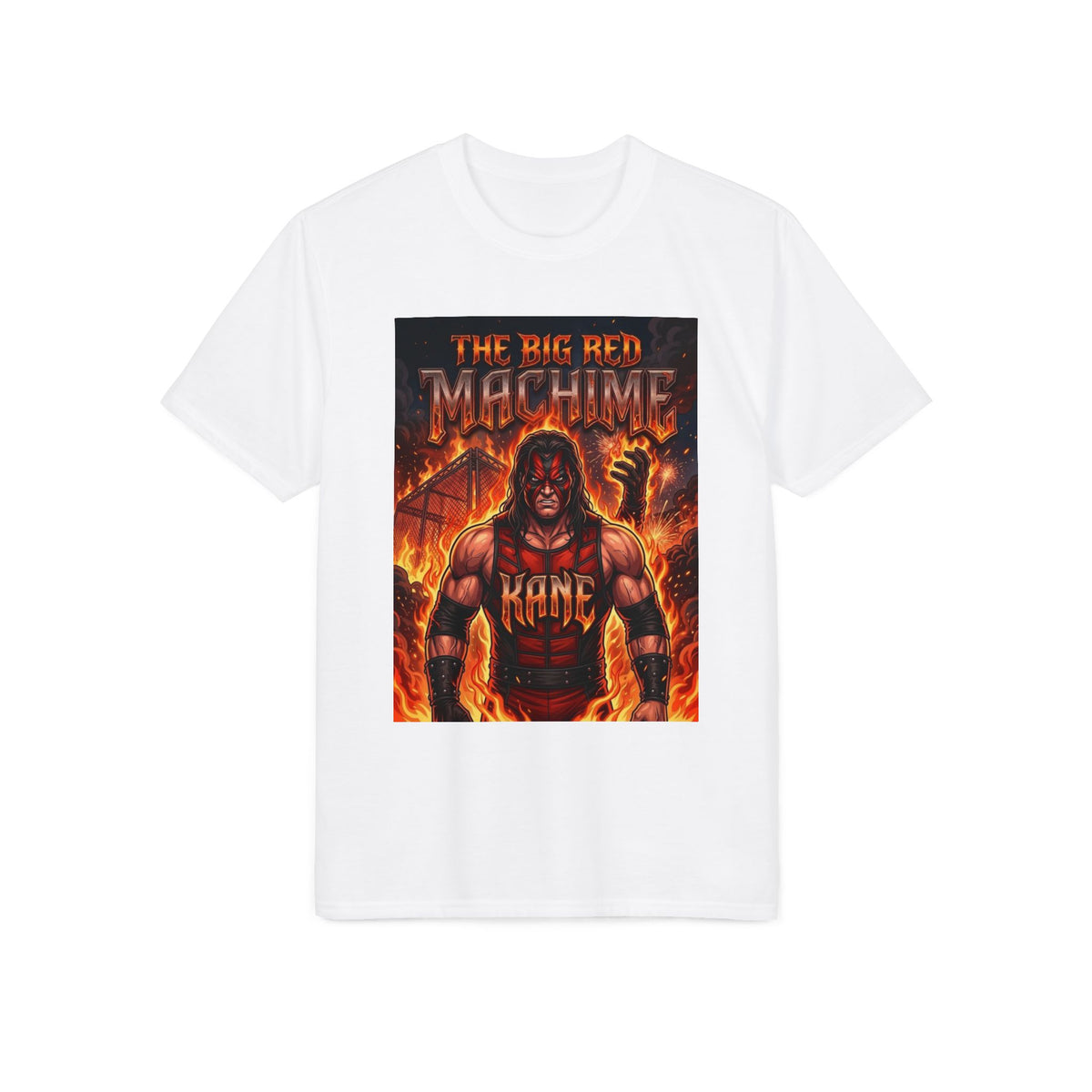Red Machine" Wrestling Graphic T-Shirt
