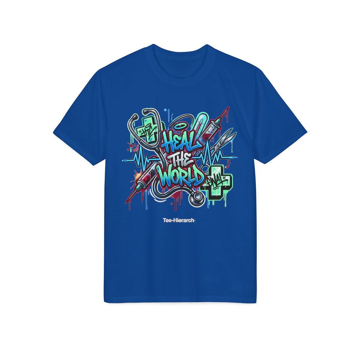 Heal The World Graffiti Performance T-Shirt