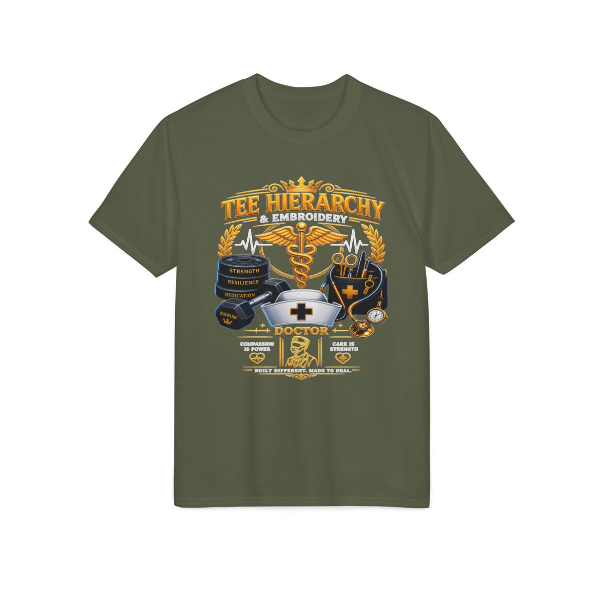 Doctor Life T-Shirt — Medical Caduceus & Stethoscope Tribute Tee