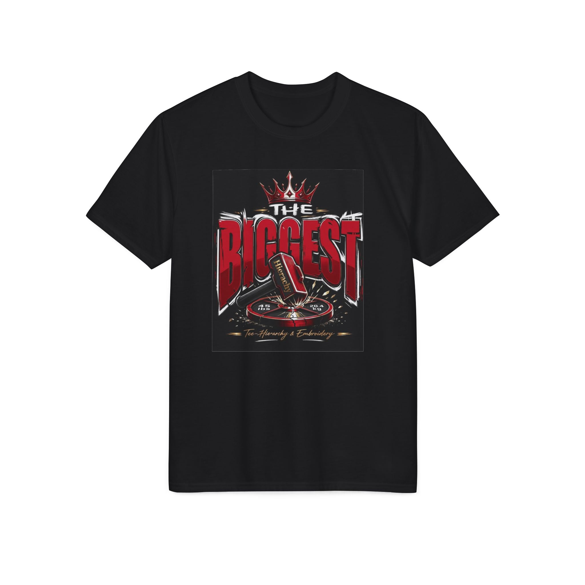 T-Shirt — "The Biggest" Crowned Microphone Rock Music Tee