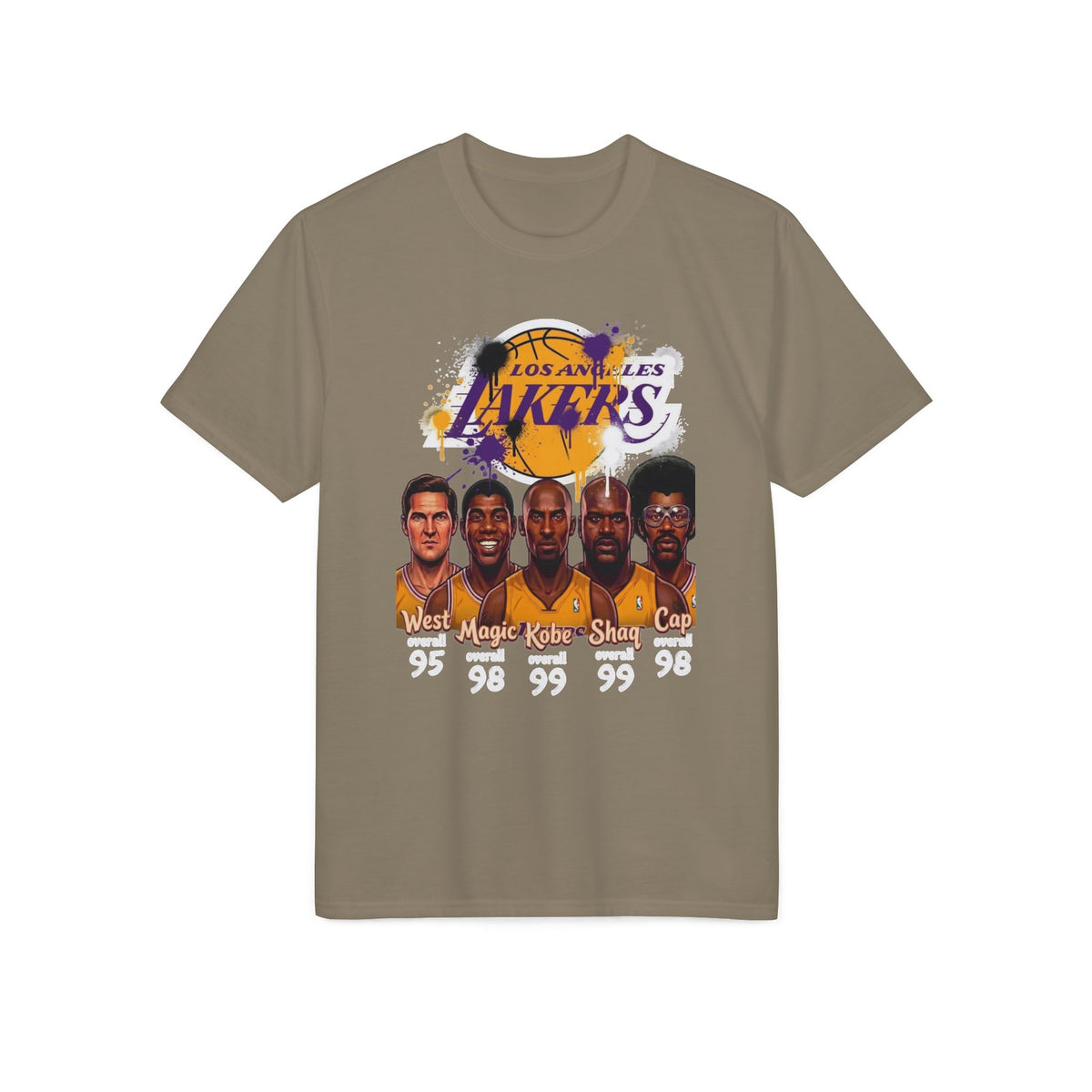 Los Angeles Lakers Legends T-Shirt — West, Magic, Kobe, Shaq, Kareem Squad