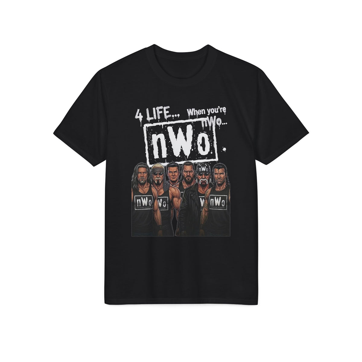 Wrestling T-Shirt – "4 Life... " Retro Wrestling Tee