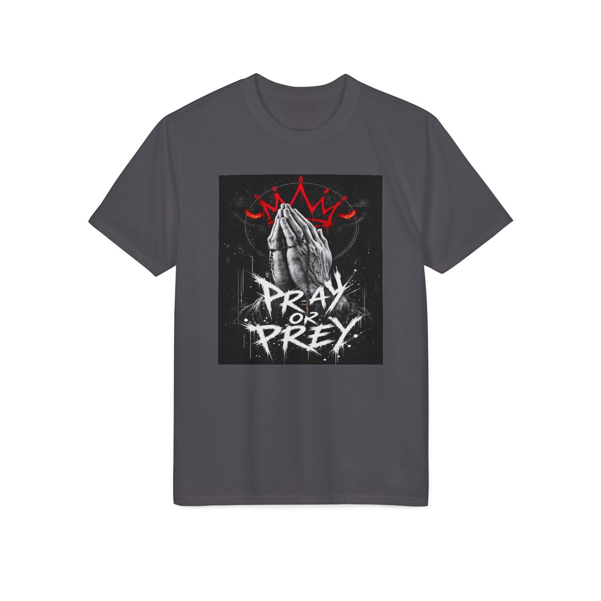 Pray or Prey Graphic T-Shirt — Praying Hands Streetwear Tee
