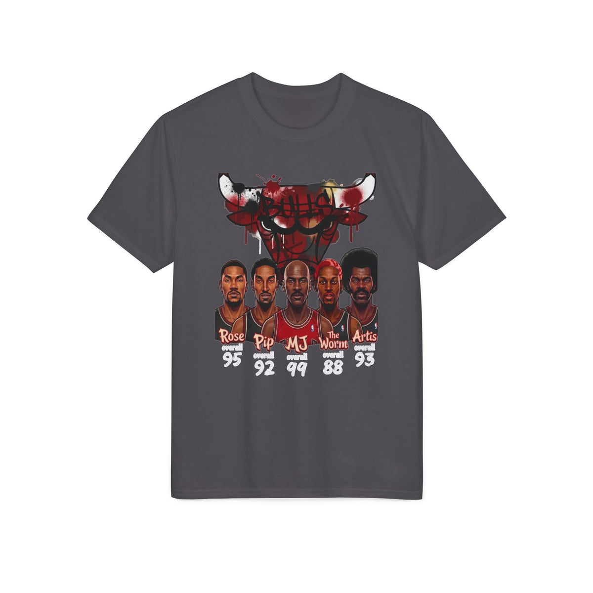 Chicago Bulls Legends T-Shirt — MJ, Pippen, Rodman, Artis & Wallace Graphic Tee