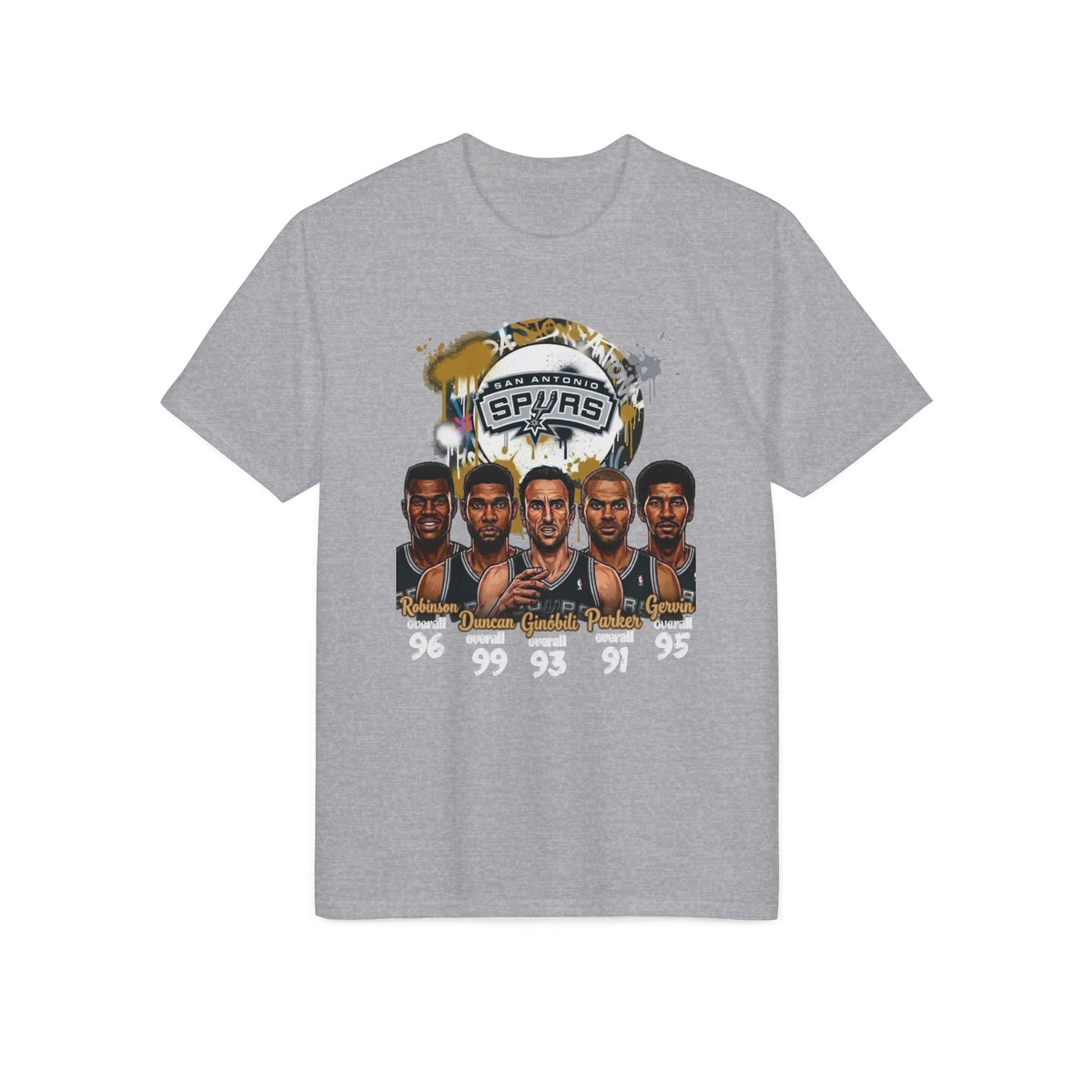 San Antonio Spurs Legends Portrait T-Shirt – Team Players Graphic Tee