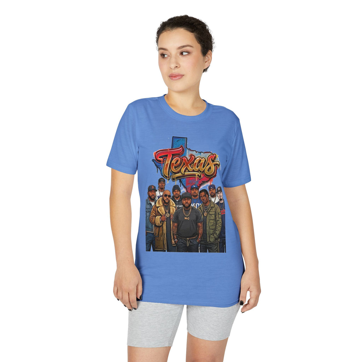 Texas Crew Illustration T-Shirt — Lone Star City Portrait Tee
