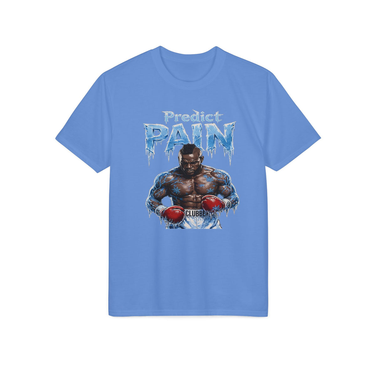 Predict Pain Boxing T-Shirt — Ice-Text Muscle Fighter Gym Tee
