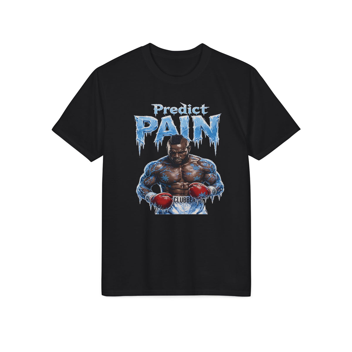 Predict Pain Boxing T-Shirt — Ice-Text Muscle Fighter Gym Tee