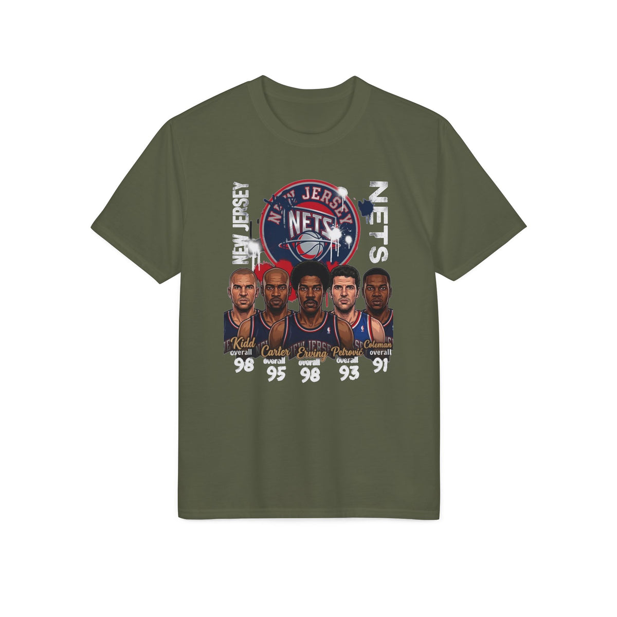 Brooklyn Nets Legends Team Portrait T-Shirt