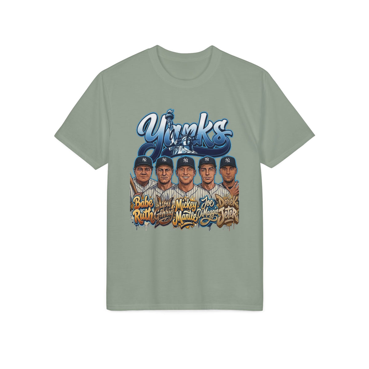 Baseball Team Portrait T-Shirt — Vintage Player Names Graphic Tee