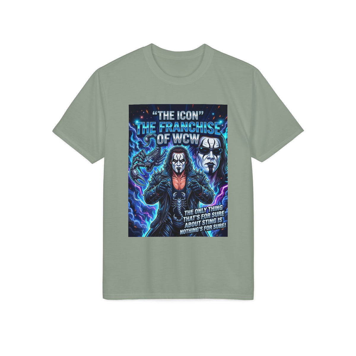 Wrestling Legend Graphic T-Shirt — "The Icon, The Franchise of WCW" Design