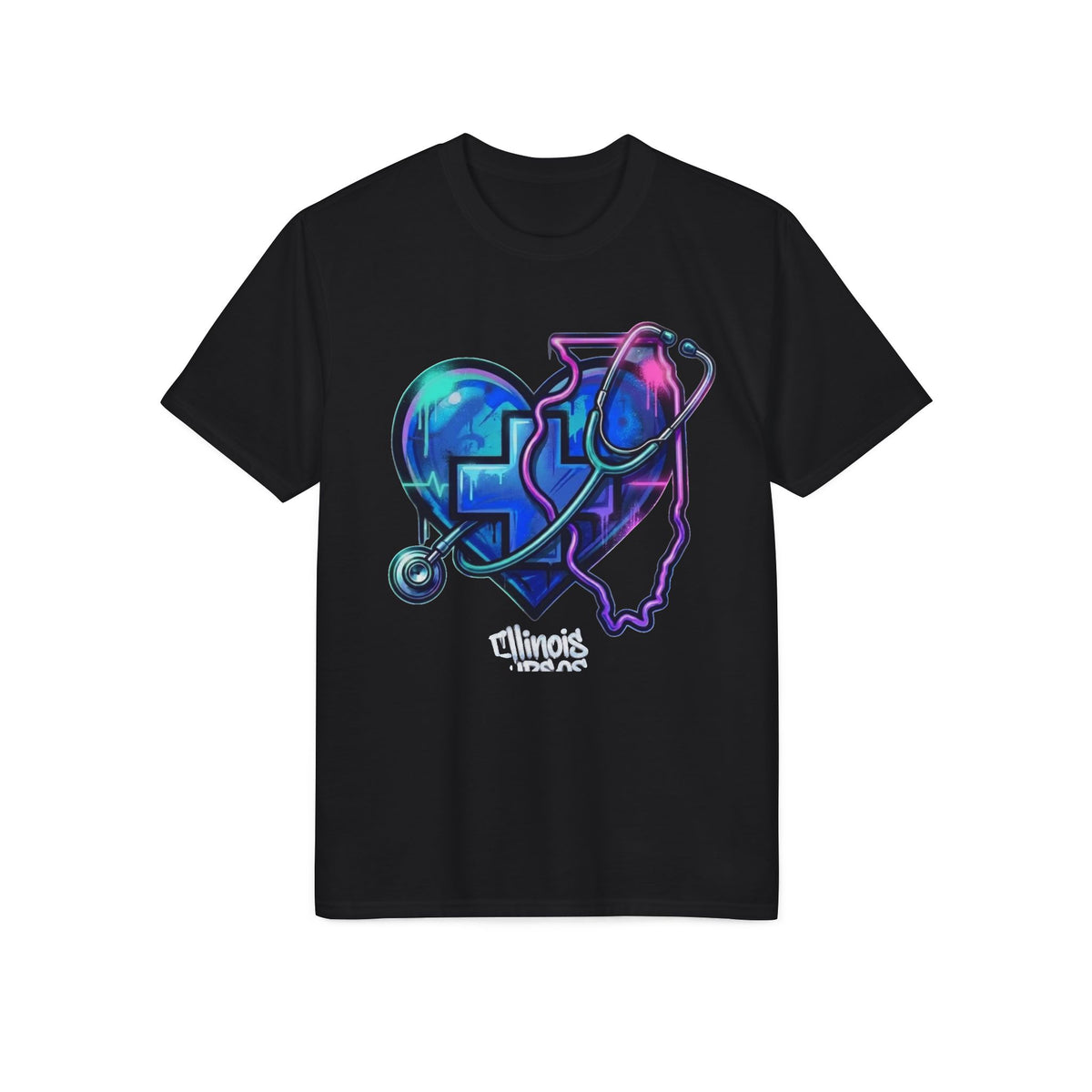 Stethoscope Heart Performance T-Shirt — Medical Nurse Doctor Gift