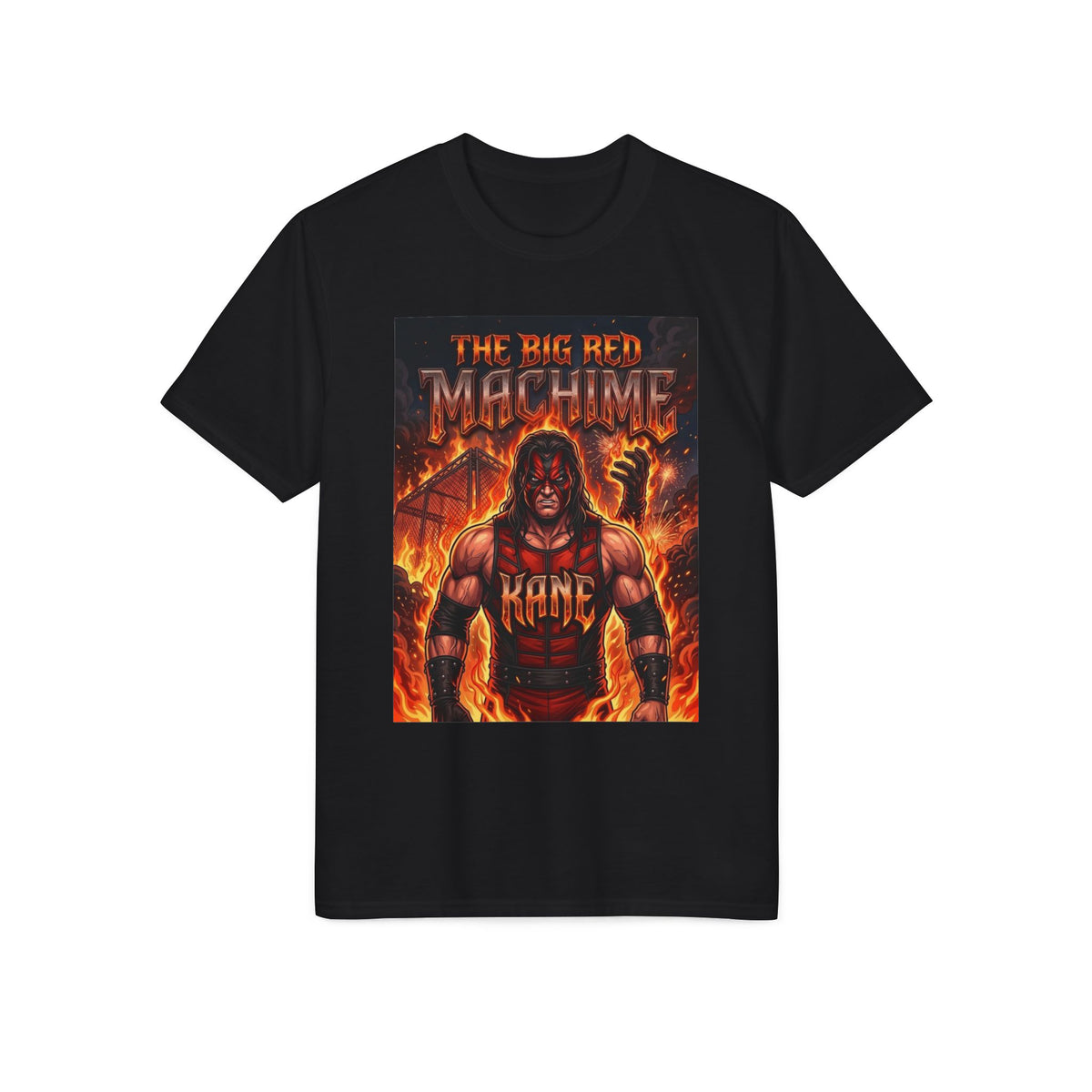 Red Machine" Wrestling Graphic T-Shirt