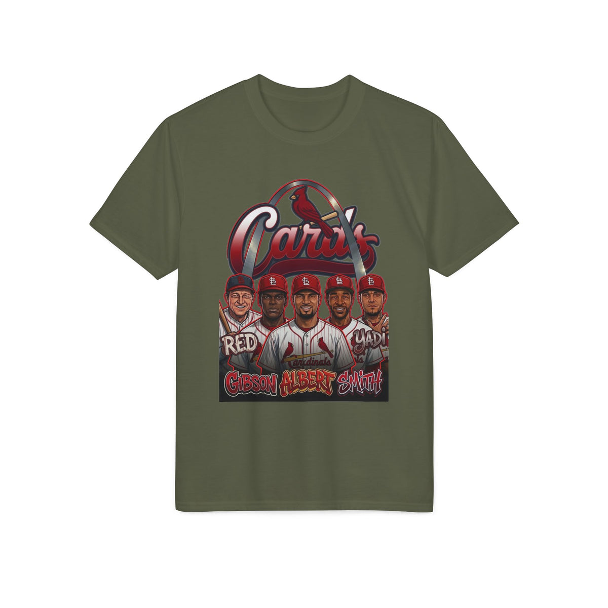 Cardinals Team Portrait Performance T-Shirt — Grand Avenue Squad Graphic