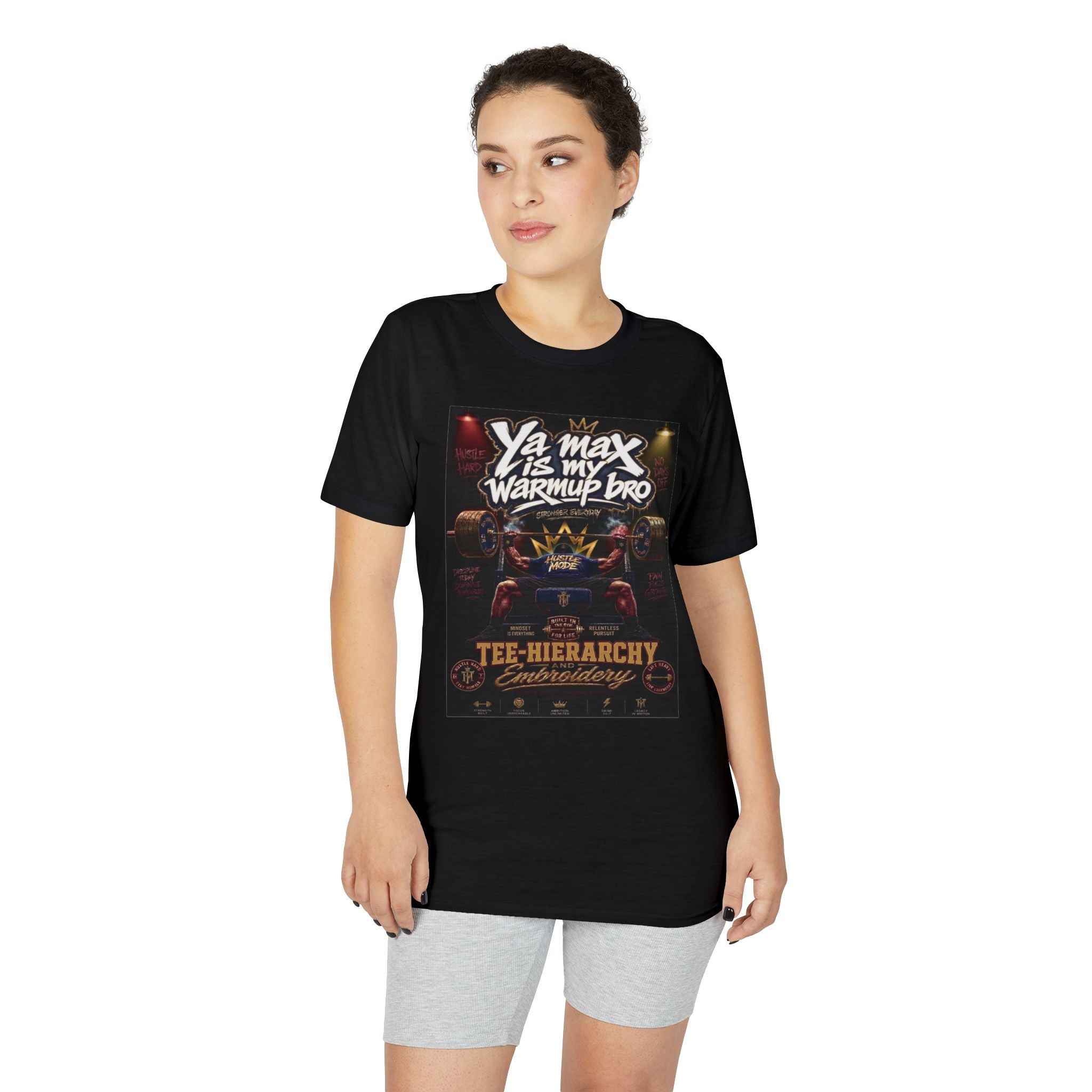 Ya Max Is My Warmup Pro T-Shirt — Tee-Hierarchy Boxing Graphic Performance Tee