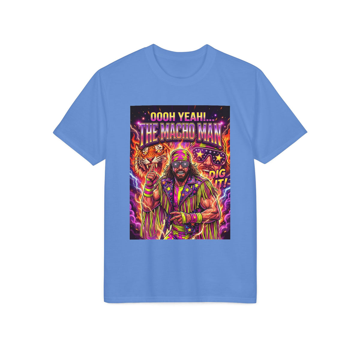 Macho Man Wrestling Tribute T-Shirt — "Ooooh Yeah! The Macho Man" Retro Wrestling Tee