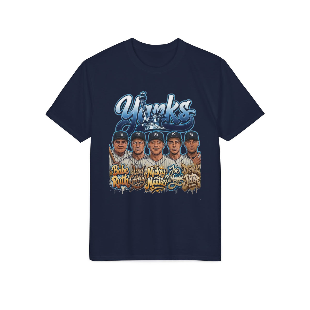 Baseball Team Portrait T-Shirt — Vintage Player Names Graphic Tee