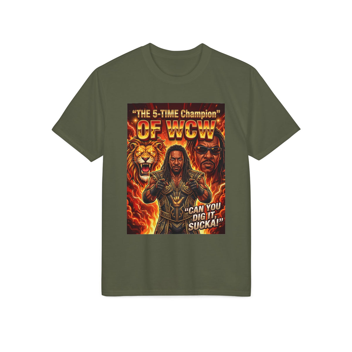 Champion Graphic T-Shirt — "Can You Dig It, Sucka!" Retro Wrestling Tee